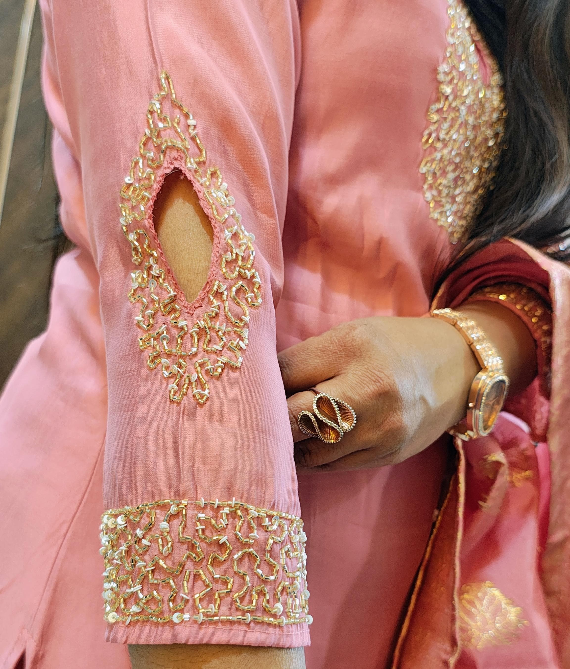 Pink Roman Silk Suit Pink Roman Silk Suit