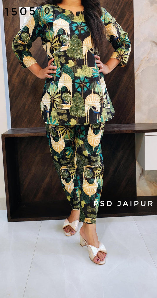 Mughal Print Cotton Co-Ord Set