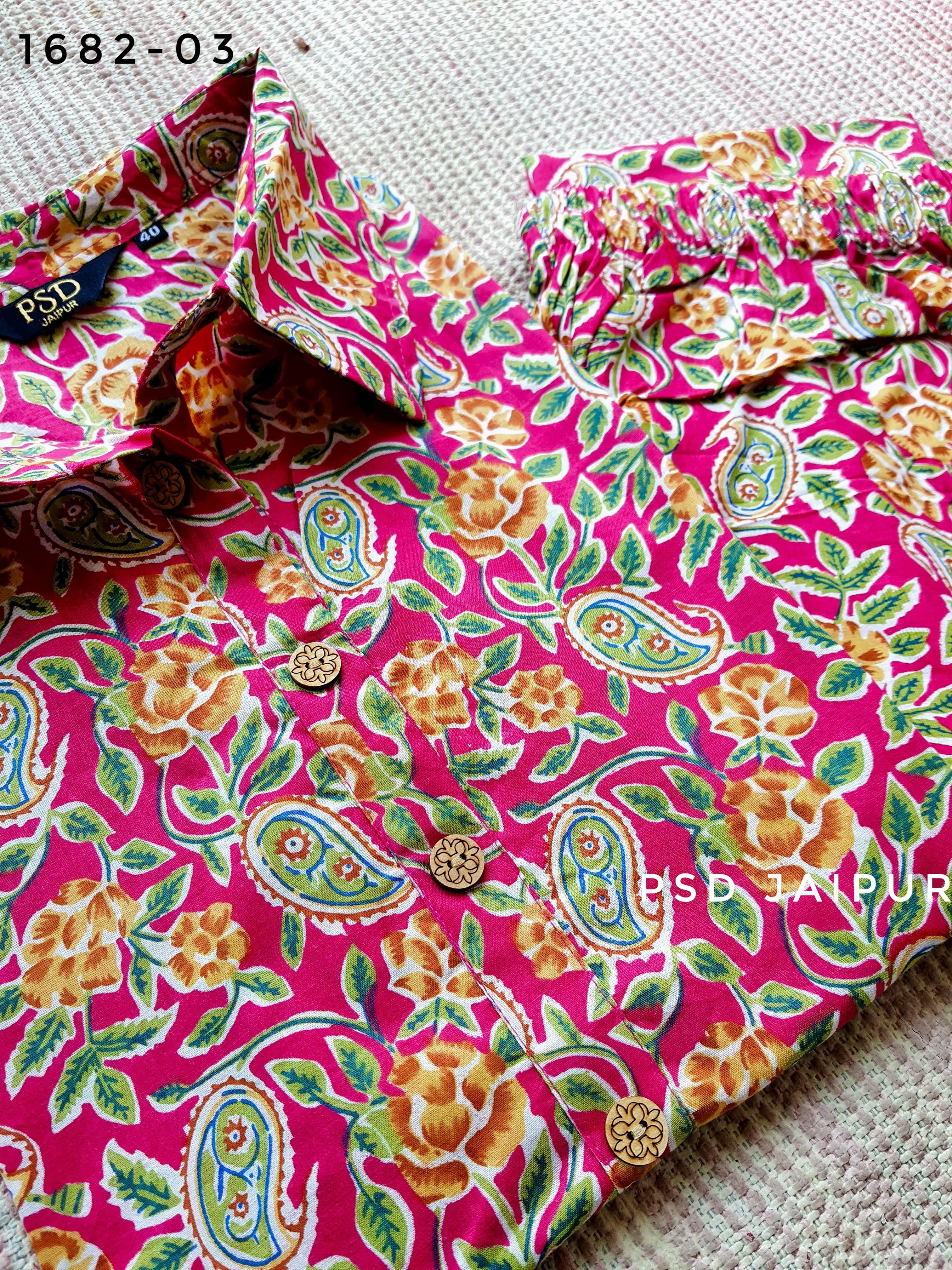 pink flower Collar Co-ord pink flower Collar Co-ord