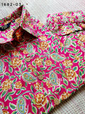 pink flower Collar Co-ord pink flower Collar Co-ord