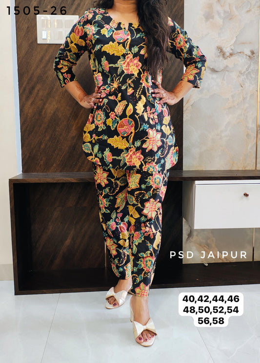 Black Cotton Co-ord set