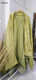 Green Roman Anarkali Gown Suit Green Roman Anarkali Gown Suit