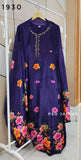 Purple Natural Crep Anarkali Suit Purple Natural Crep Anarkali Suit