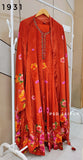 Orange Natural Crep Anarkali Suit Orange Natural Crep Anarkali Suit