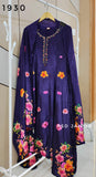 Purple Natural Crep Anarkali Suit Purple Natural Crep Anarkali Suit