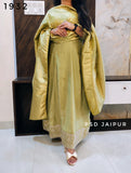 Green Roman Anarkali Gown Suit Green Roman Anarkali Gown Suit