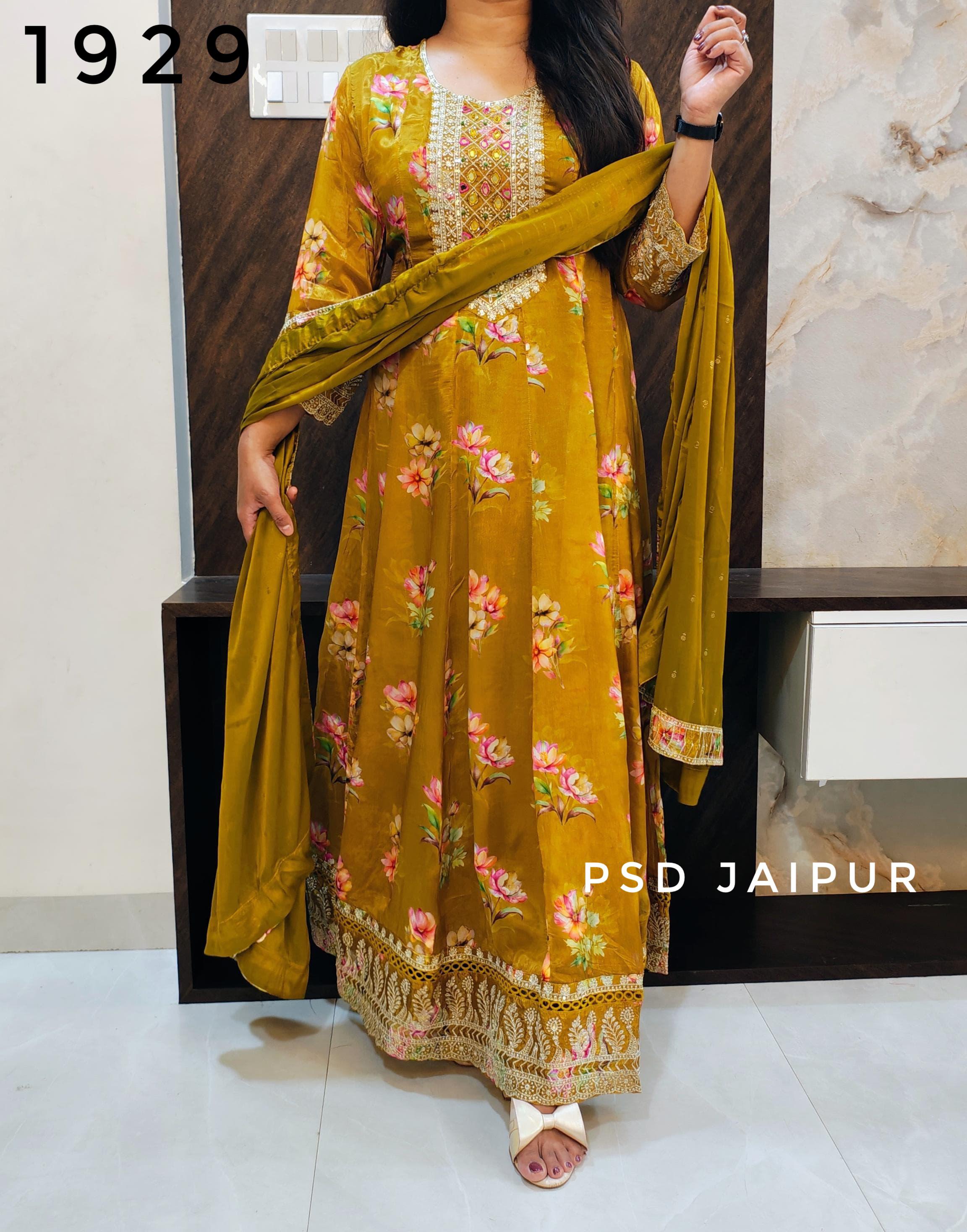 Pure Chinon Anarkali suit Pure Chinon Anarkali suit