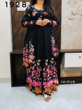 Black Organza Anarkali Suit Black Organza Anarkali Suit