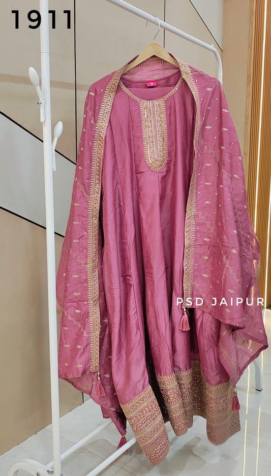 Purple Anarkali Suit