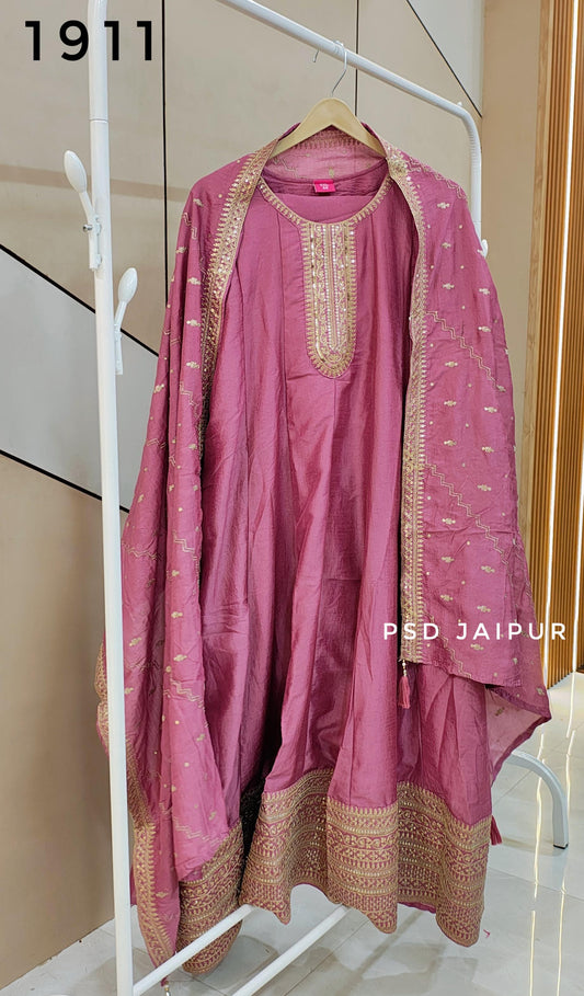 Purple Anarkali Suit
