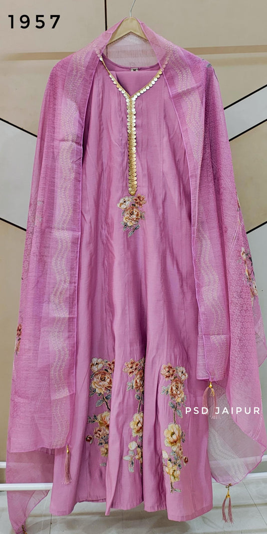 Light Purple Anarkali suit