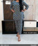 Blue Floral Cotton Co-ord set