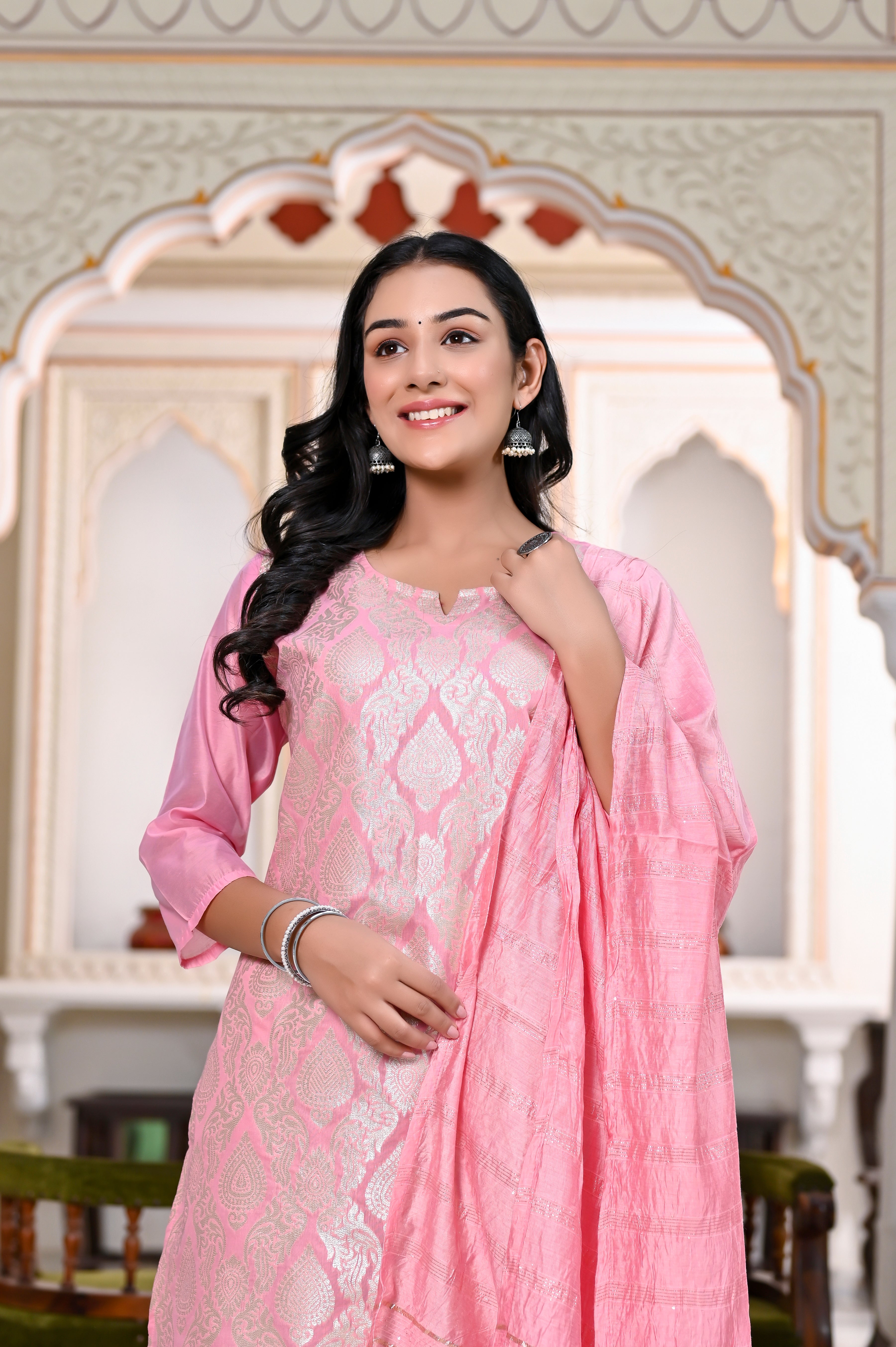 Pink Suit Sets For Women 