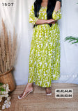 Green Pure Cotton Gown