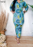 Blue Printed Muslin Co-ord