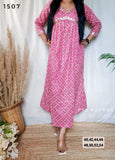 Pink Pure Cotton Gown