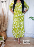 Green Pure Cotton Gown