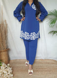 Blue Imported  Georgette Co-ord Set