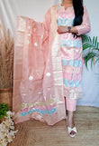 Multicolour Brocade Chanderi Suit