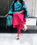 Pink Bombay Silk Suit Set