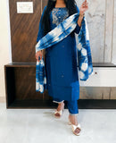 Blue Muslin Suit