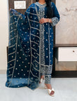 Blue Karachi Suit Set