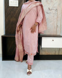 Peach Silk Suit