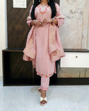 Peach Silk Suit