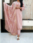 Peach Silk Suit