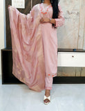 Peach Silk Suit