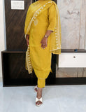 Haldi Colour Muslin Suit