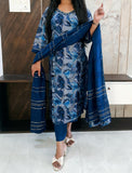 Dark Blue Budget Muslin Suit