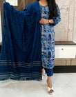 Dark Blue Budget Muslin Suit