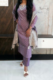 Lavender Banarasi Brocade Woven Suit