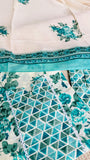 Sky Blue Pure Cotton Dupatta Set