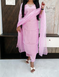 Pink Lilac Muslin Suit