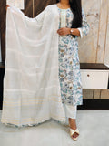 White Muslin Budget Suit Set