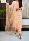 Light Peach Muslin Suit