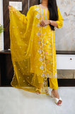 Yellow Roman Silk Suit