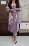 Lilac Roman Silk Suit