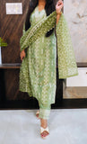 Green Pakistani Suit