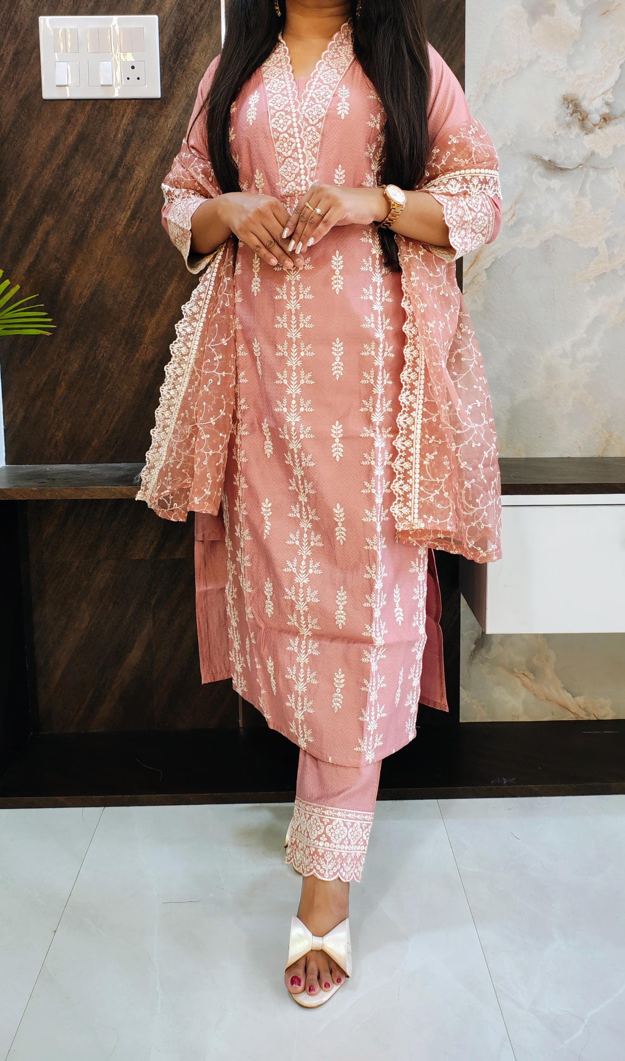 Peach Pakistani Suit