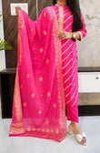 Pink Fushia Banarasi Suit