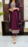 Wine Chinon Anarkali Suit