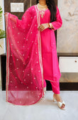 Pink Roman Silk Suit