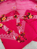 Pink Roman Silk Pakistani Suit