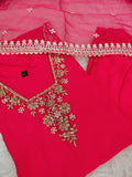 Pink Roman Silk Suit