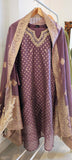 Purple Banarasi suit