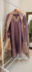 Purple Banarasi suit