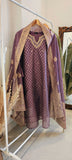 Purple Banarasi suit